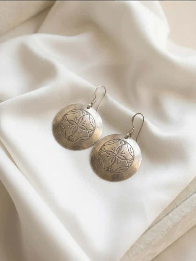 Boucles d'Oreilles Médaillon Gravé