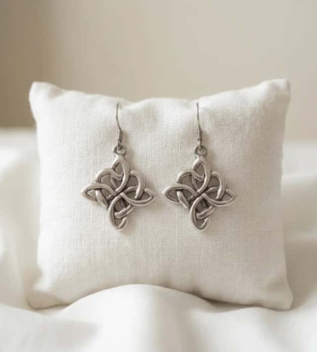 Boucles d'Oreilles Nœud Entrelacé